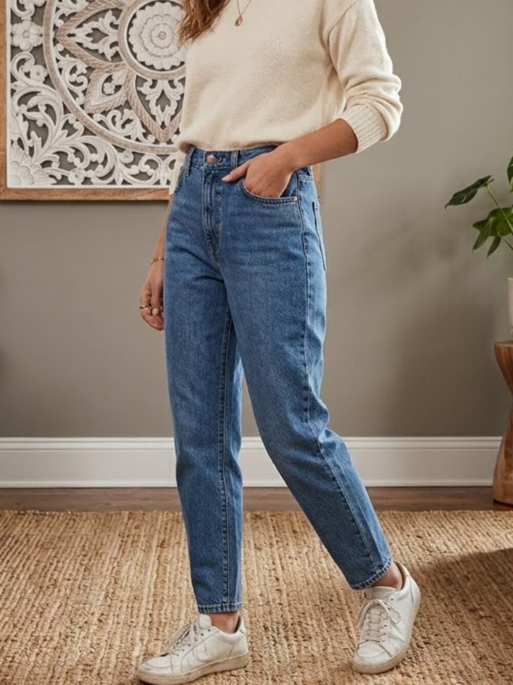 Levi's® Premium High Loose Taper Fit Women's Medium Wash Jeans sz 24 EUC